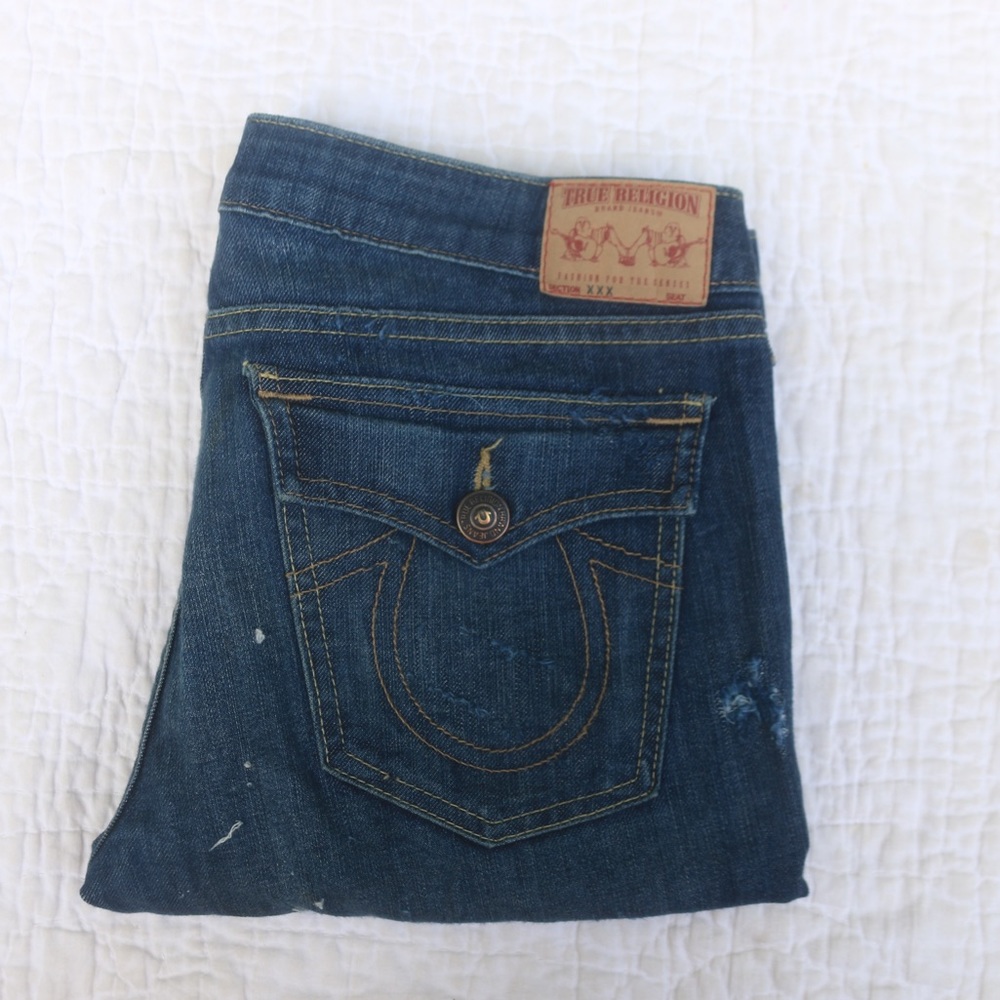 TRUE RELIGION RIPED JEANS 😍 - Picture 1 of 8
